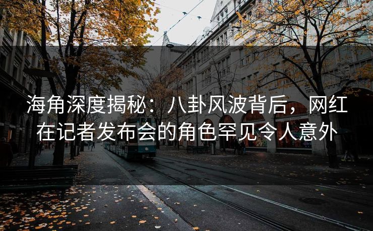 海角深度揭秘：八卦风波背后，网红在记者发布会的角色罕见令人意外